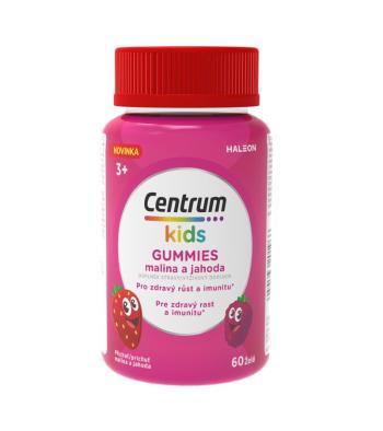 Centrum Kids Gummies multivitamín pro děti malina a jahoda želé 60 ks