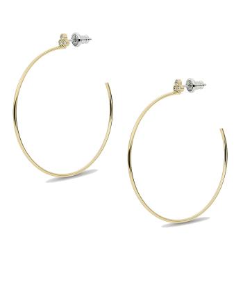 Fossil Minimalistické pozlacené náušnice s krystaly Sadie JF04111710