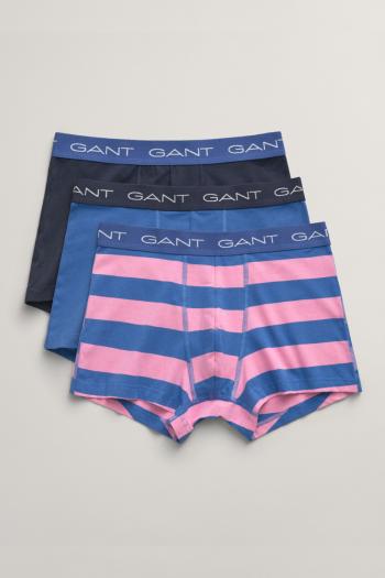 SPODNÍ PRÁDLO GANT STRIPE TRUNK 3-PACK RICH BLUE