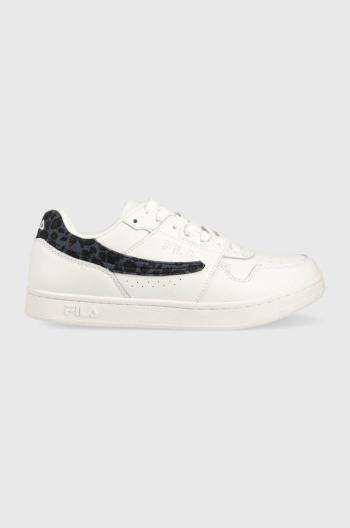 Kožené sneakers boty Fila Arcade bílá barva