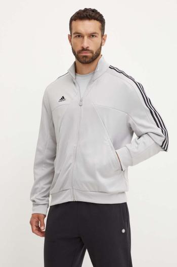 Mikina adidas Tiro pánská, šedá barva, s aplikací, IY4285