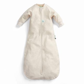 ERGOPOUCH Pytel na spaní s rukávy organická bavlna Jersey Oatmeal Marle 8-24 m, 8-14 kg, 1 tog