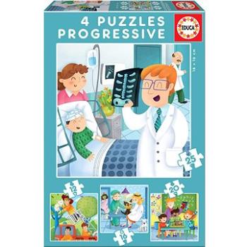 Educa Puzzle Budoucí povolání 4v1 (12,16,20,25 dílků) (17146)