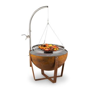 Blumfeldt Blum Fire Globe, ohniště s grilem, Ø 60 cm, ocel