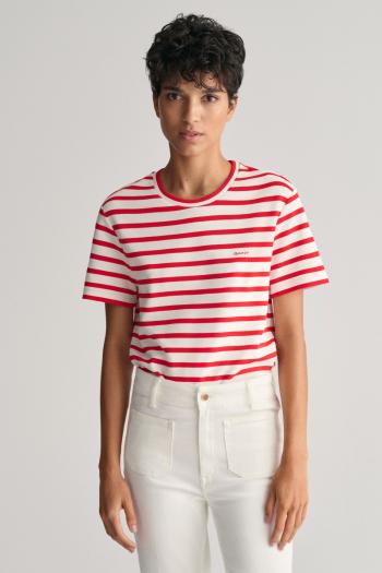 TRIČKO GANT STRIPED SS T-SHIRT BRIGHT RED