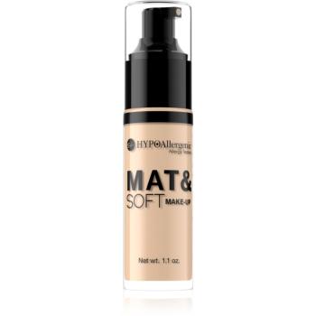 Bell Hypoallergenic Mat&Soft lehký matující make-up odstín 04 Golden Beige 30 ml