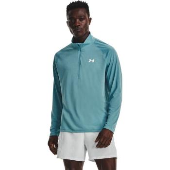 Under Armour STREAKER HALF ZIP Pánské triko s dlouhým rukávem, tyrkysová, velikost