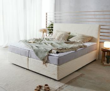Boxspring postel Dream-Well 180x200 cm plyšový manšestr