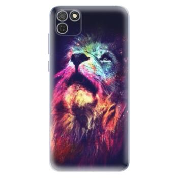 Odolné silikonové pouzdro iSaprio - Lion in Colors - Honor 9S