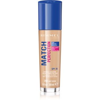 Rimmel Match Perfection tekutý make-up SPF 20 odstín 200 Soft Beige 30 ml