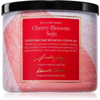 Bath & Body Works Cherry Blossom Soju vonná svíčka 411 g