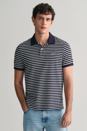 POLOKOŠILE GANT STRIPED SS PIQUE POLO EVENING BLUE