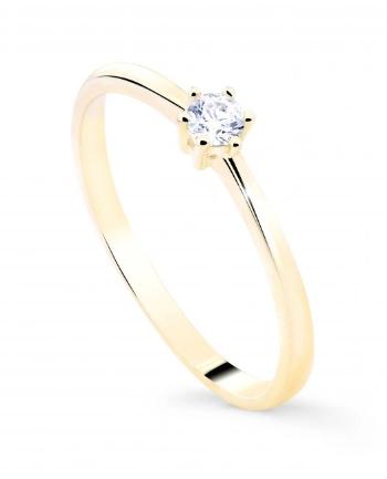 Cutie Jewellery Něžný prsten ze žlutého zlata Z8011-10-X-1 48 mm