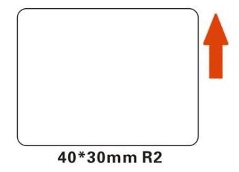 Niimbot štítky R A2A88608401, 40x30mm 230ks White pro B21