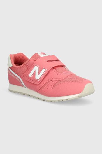 Dětské sneakers boty New Balance růžová barva