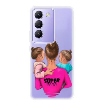 Odolné silikonové pouzdro iSaprio - Super Mama - Two Girls - Vivo V40 SE 4G/5G