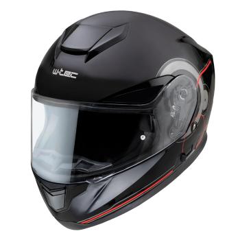 Moto přilba W-TEC Yorkroad Fusion  Black Grey Red Glossy  L (59-60)