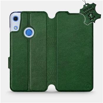 Flip pouzdro na mobil Huawei Y6S - Zelené - kožené -   Green Leather (5903516124183)