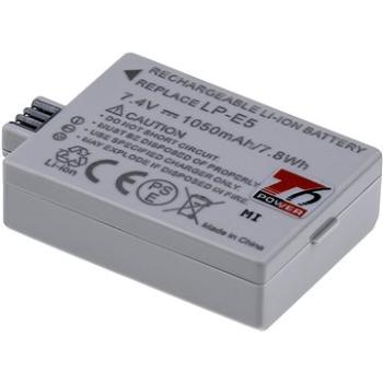 T6 power Canon LP-E5, 1050mAh, 7,8Wh, šedá (DCCA0012)