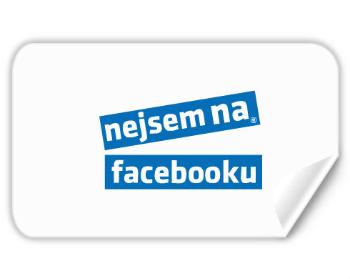 Samolepky obdelník Nejsem na facebooku