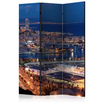 Paraván Illuminated Barcelona Dekorhome 135x172 cm (3-dílný)