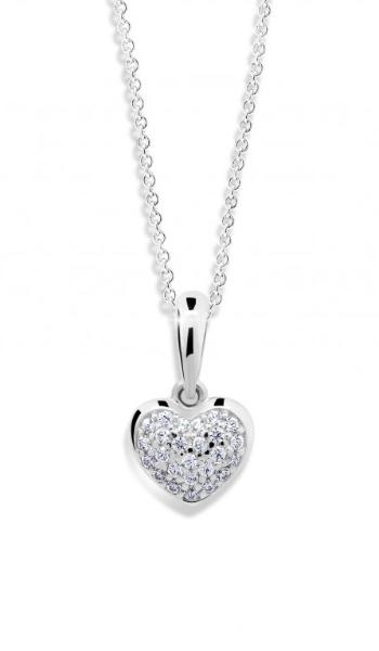 Cutie Diamonds Přívěsek z bílého zlata s diamanty Srdce DZ6295-2383-40-00-X-2