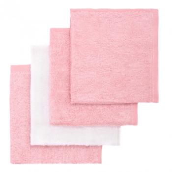 T-TOMI BIO Bamboo Baby Washcloths mycí žínka Pink 25 x 25 cm 4 ks