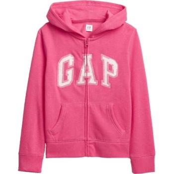 GAP LOGO FLEECE ZIP Dívčí mikina, růžová, velikost