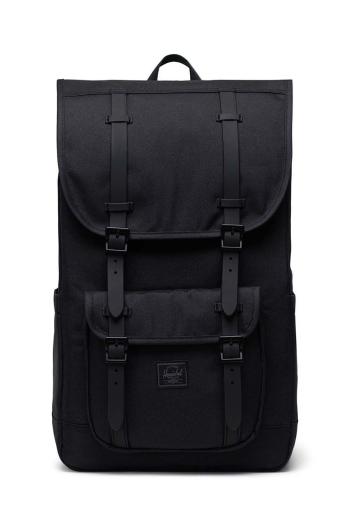 Batoh Herschel 11390-05881-OS Little America Backpack černá barva, velký, hladký