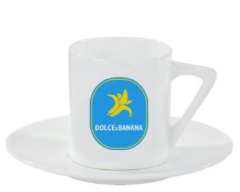 Espresso hrnek s podšálkem 100ml Dolce & Banana