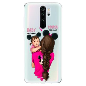 Odolné silikonové pouzdro iSaprio - Mama Mouse Brunette and Girl - Xiaomi Redmi Note 8 Pro