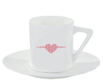 Espresso hrnek s podšálkem 100ml Love