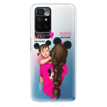 Odolné silikonové pouzdro iSaprio - Mama Mouse Brunette and Girl - Xiaomi Redmi 10