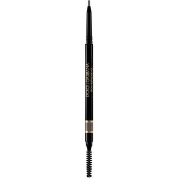 Dolce&Gabbana Brow Restyler Pencil tužka na obočí s kartáčkem odstín 03 Medium Brown - Warm Medium Auburn Brown 0.09 g