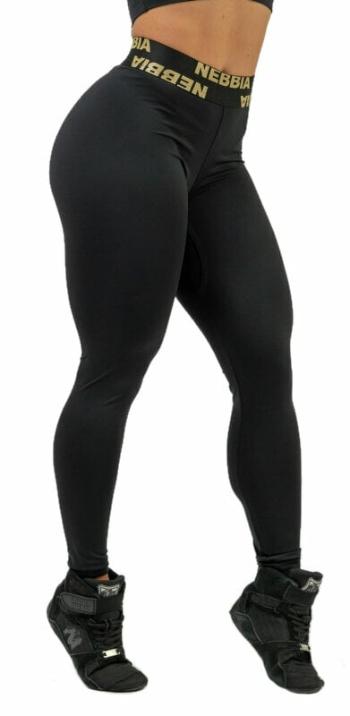 Nebbia Classic High Waist Leggings INTENSE Perform Black/Gold M Fitness kalhoty