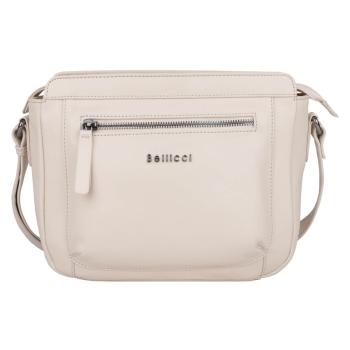 Dámská kožená crossbody kabelka Bellicci Silene - béžová