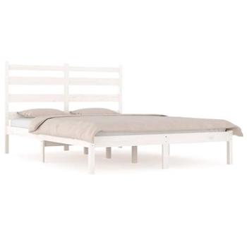 Rám postele bílý masivní borovice 135 × 190 cm Double, 3103624 (3103624)