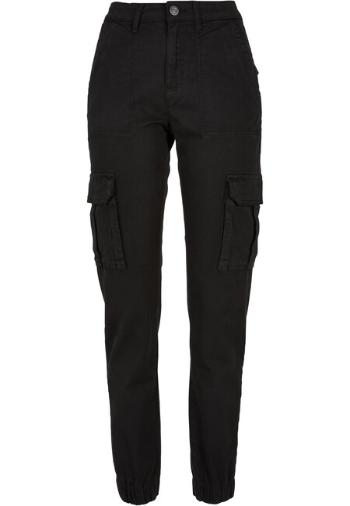 Urban Classics Ladies Cotton Twill Utility Pants black - 34