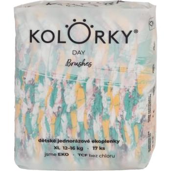 Kolorky Day Brushes eldobható ÖKO pelenkák XL méret 12-16 Kg 17 db