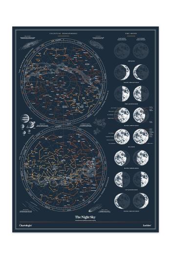 Luckies of London nástěnné umění Night Sky