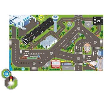 Koberec dopravný – letisko 120 × 72 cm na batérie so svetlom v krabičke (8713219423790)
