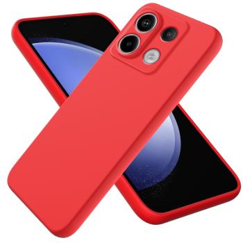 RUBBER Ochranný kryt pre Xiaomi Redmi Note 13 Pro 5G / Xiaomi Poco X6 5G červený
