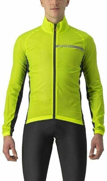 Castelli Squadra Stretch Bunda Electric Lime/Dark Gray S