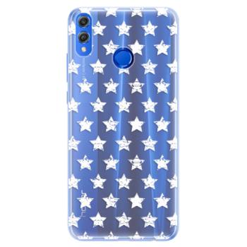 Silikonové pouzdro iSaprio - Stars Pattern - white - Huawei Honor 8X