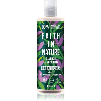 Faith In Nature Lavender & Geranium přírodní kondicionér pro normální až suché vlasy 400 ml