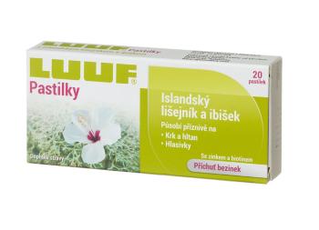 Luuf Pastilky Islandský lišejík a ibišek 20 pastilek