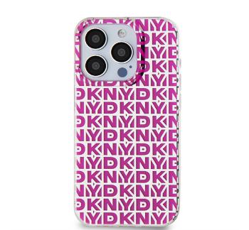 DKNY PC/TPU Repeat Pattern Apple iPhone 15 Pro tok, rózsaszín