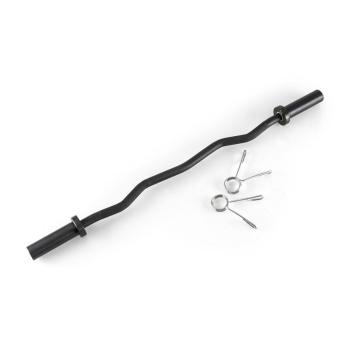 Capital Sports Accretor 120 CBO Curlbar, EZ-tyč, lomená tyč, 120 cm / 50 mm, max. 272 kg, oceľ, čierna