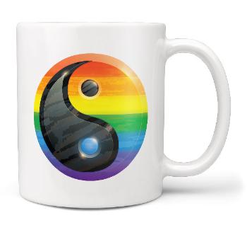 Hrnek LGBT YinYang (Náplň hrníčku: Žádná)