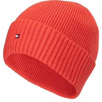 Tommy Hilfiger PIMA COTTON BEANIE Pánská zimní čepice, červená, velikost